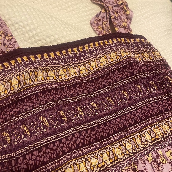 Smocked Ruffle Sleeve Maxi - Picture 2 of 5